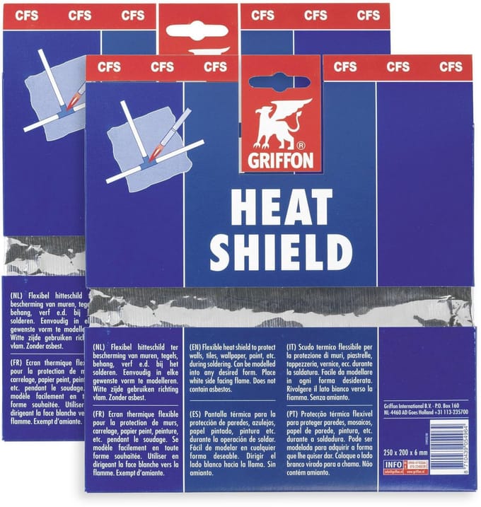 Griffon GRIFFON - HITTESCHILD - FLEXIBEL - 250 x 190 x 6 mm - 2 stuks!