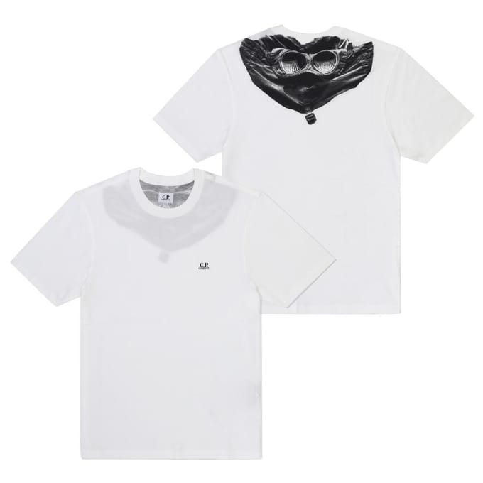 C.p.company Heren Grafisch T-shirt wit bril 005100w 103 RCCMTS725A 005100W 103 (M) white