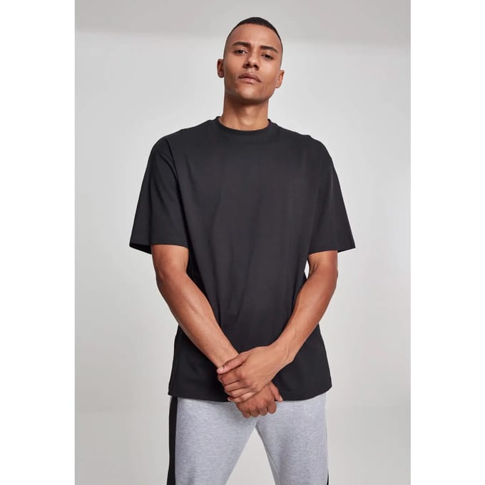 Urban Classics - Tall Heren T-shirt - S - Zwart