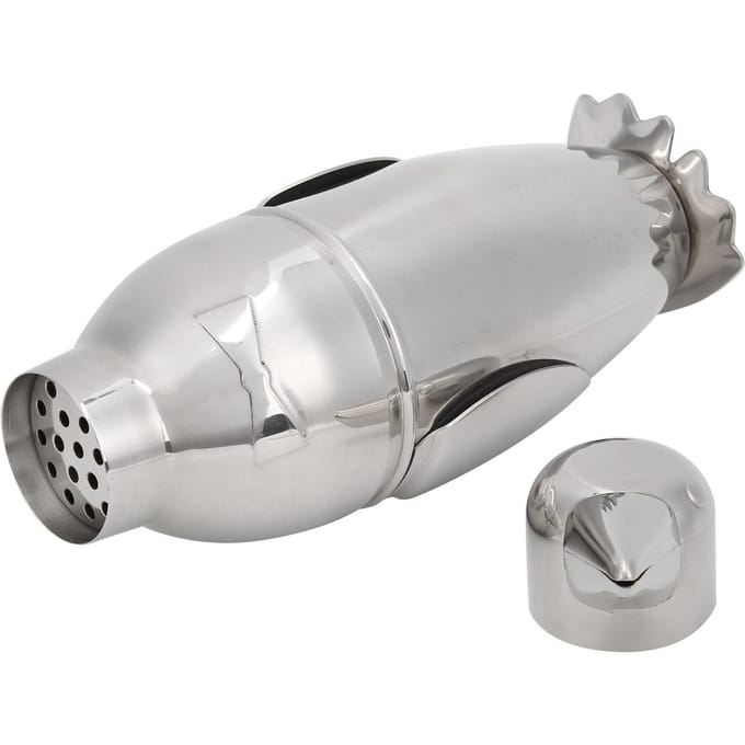 Cocktailshaker Klassiek Retro Roestvrij Staal 500ml Inhoud Professionele Tools voor Professioneel white
