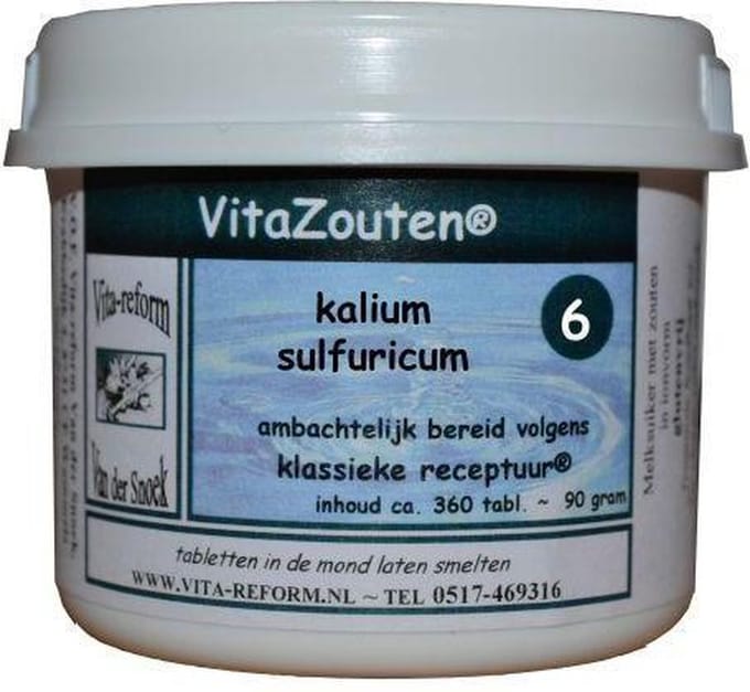 Vitazouten Kalium sulfuricum VitaZout nr. 06 360 Tabletten
