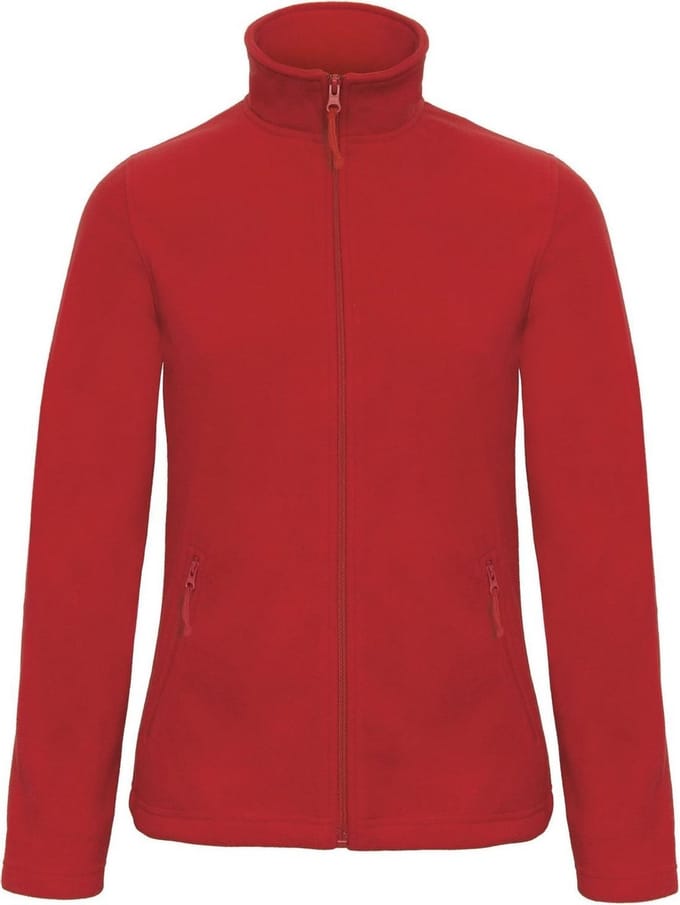 B&C Collectie Vrouwen/dames ID 501 Microfleece Jasje (Rood)