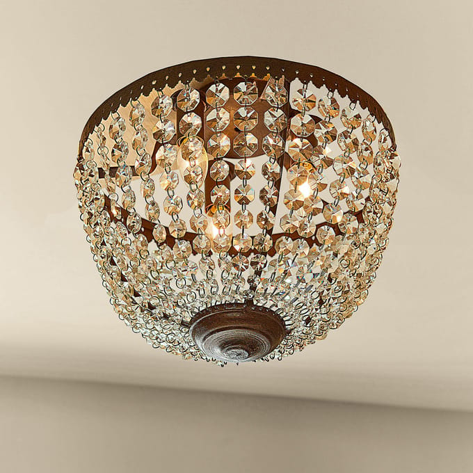 LOBERON Plafondlamp Tarim bruin/helder
