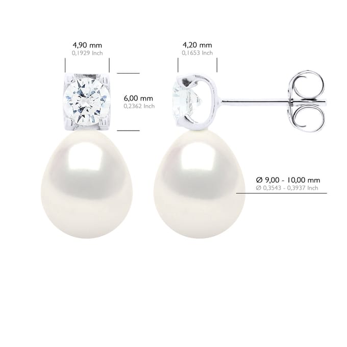 Oorbellen Solitaire Cubic Zirconia Diameter 4,50 mm