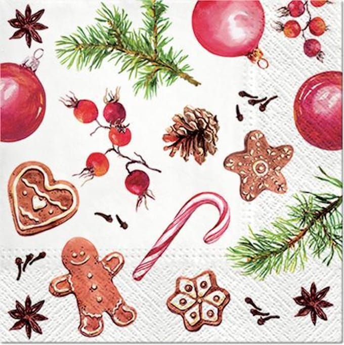 Lunch servetten Homemade Sweets - PAW Decor - 33x33 cm