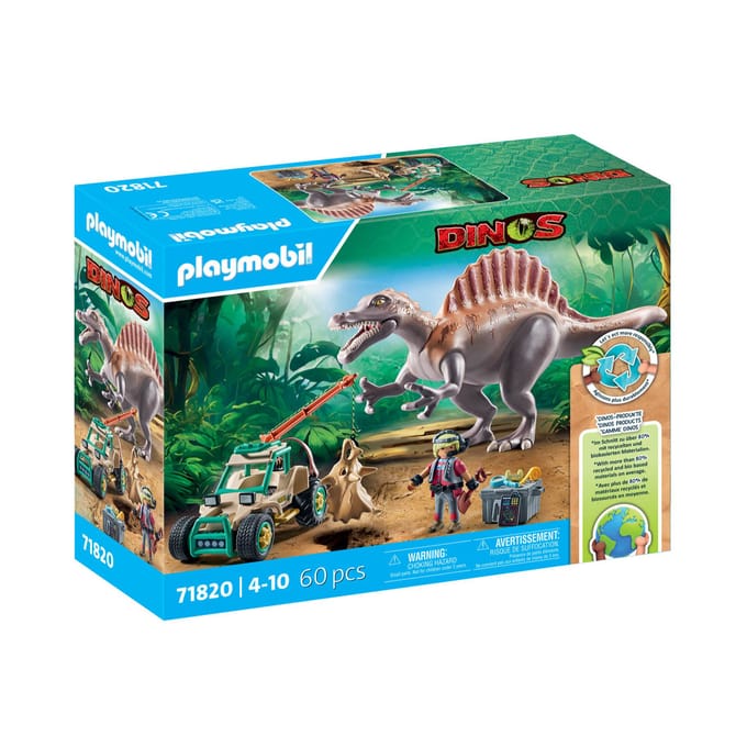 Spinosaure figuur met kraanvoertuig Playmobil