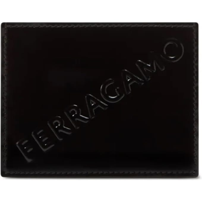 Creditcardhouder met diagonaal logo
