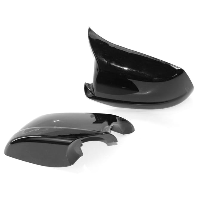 Lot de 2 coques de rétroviseurs latéraux pour BMW noir