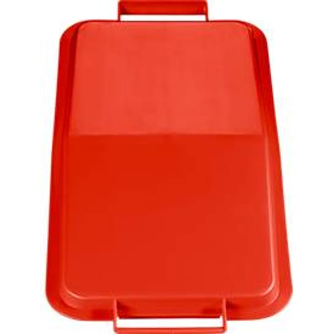 Deksel voor afvalbakken 60 liter, rood