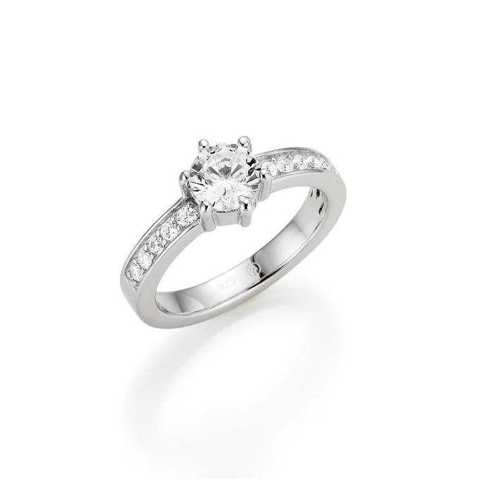 Zilver | zirkonia | ring