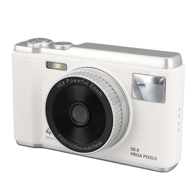 4K Digitale Camera 50MP 2,8 inch Scherm Autofocus Vlogging Camera met 16x Digitale Zoom Flits Anti wit