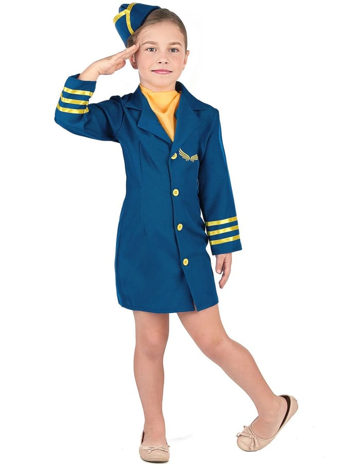 Vegaoo - Stewardess kostuum voor meisjes