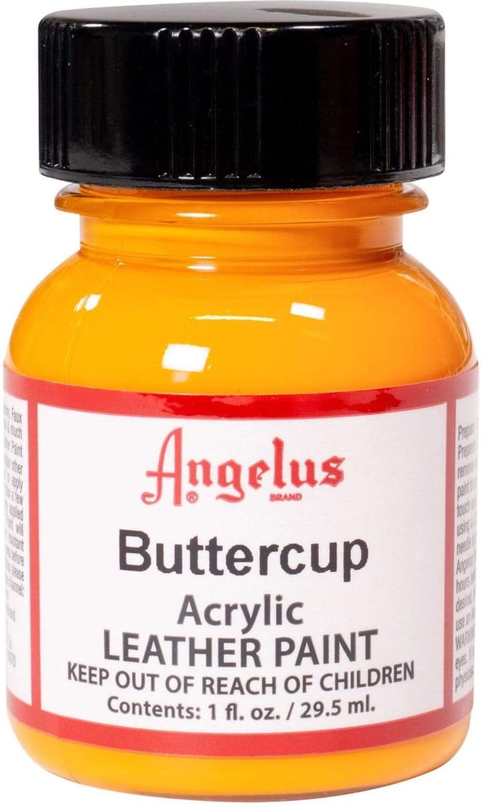 Angelus Leather Acrylic Paint - textielverf voor leren stoffen - acrylbasis - Buttercup - 29,5ml