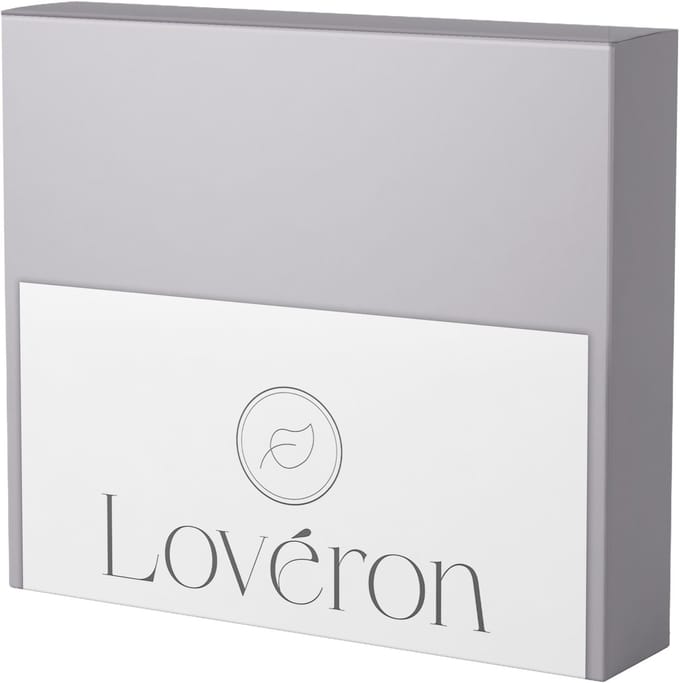 Lovéron kussensloop - Percale Katoen - 2 stuks - 50x60 cm - Grijs