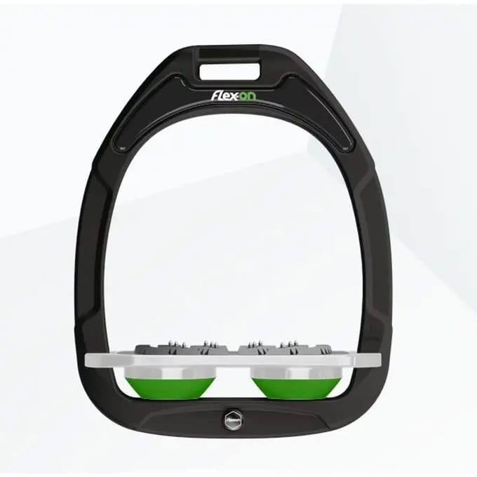 Platte Ultra Grip Beugels Zwart/Grijs/Groen Flex-On Green Composite