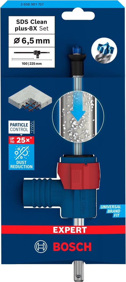 Bosch EXPERT SDS Clean plus-8X hamerboor set 6,5 x 100 x 225