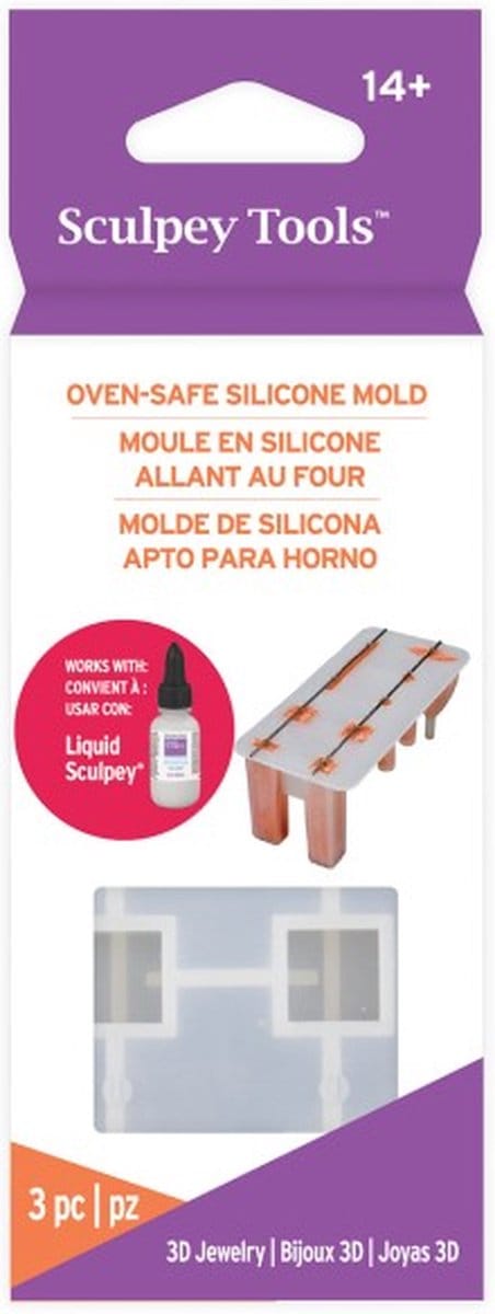 3D oven-safe siliconen mal - Sculpey