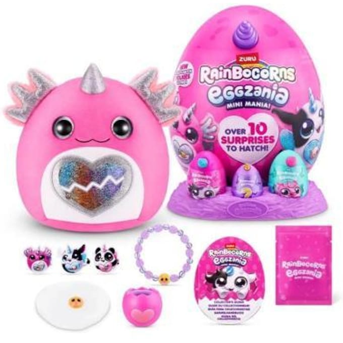 Rainbocorns Eggzania met 3 eitjes Surprise