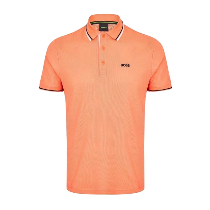Boss Heren Paddy Korte Mouwen Polo Hemd (Rood)