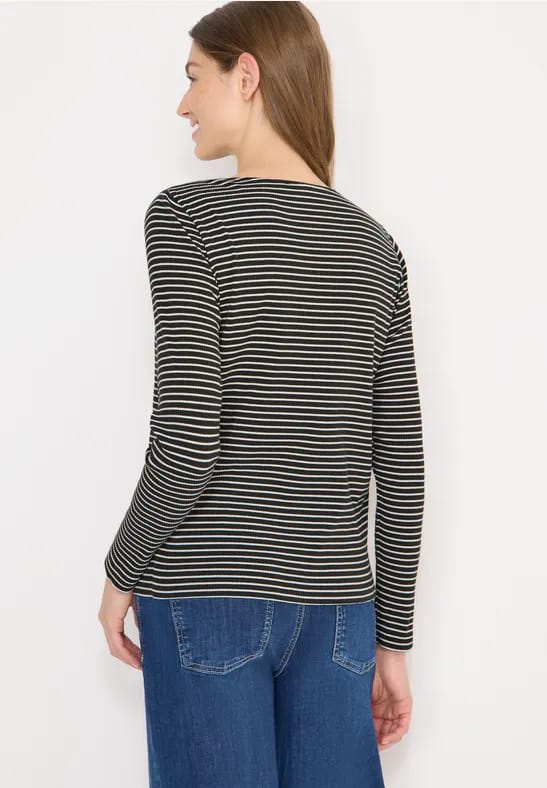 Gestreept shirt met lange mouwen