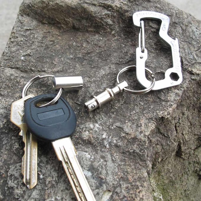 5 stuks Premium Quick Release Pull-Apart Key Verwijderbare Handige sleutelhanger Afneembare sleutelhangeraccessoire white