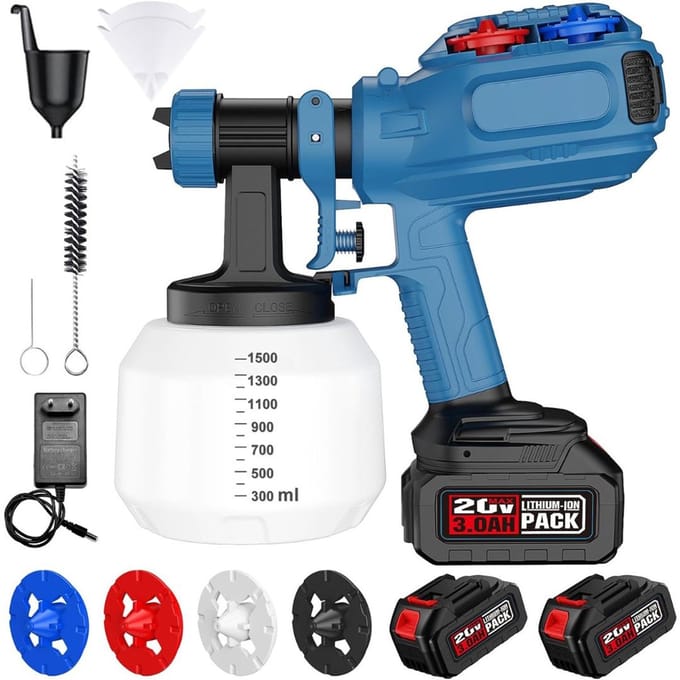 DailySupplies® Verfspuit - Verfspuiten Electrisch - Verfpistool - Blauw