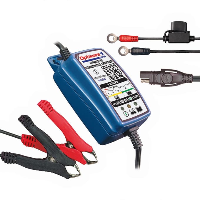 Optimate 1 DUO AGM, GEL, STD & Lithium Acculader druppellader 12V 0,6A | TM402-D