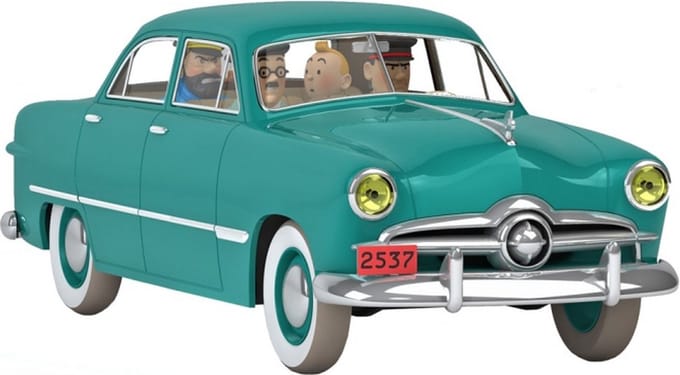 Kuifje Moulinsart Auto 1/24 - De Ford Custom van Sbrodj - Tintin Bobbie Haddock #40