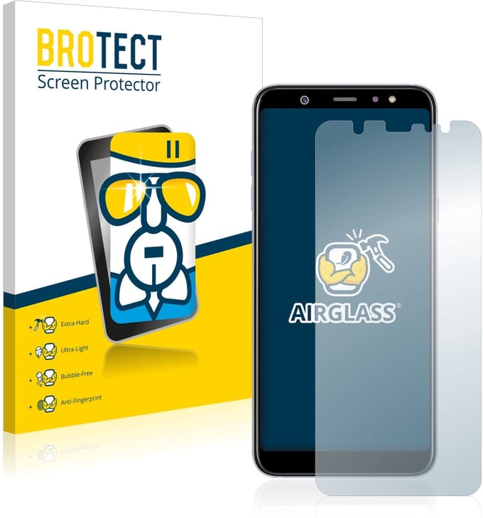 Screenprotector voor Samsung Galaxy A6 Plus 2018 Beschermglas transparant