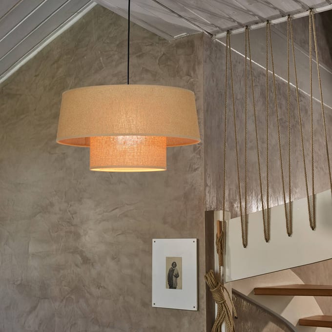 COREP Hanglamp Mali, havanna, Ø 38 cm, papier