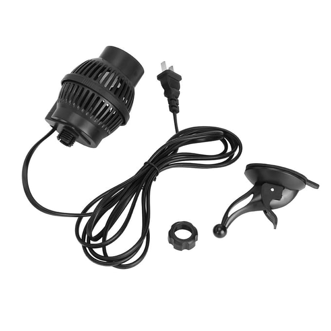 8W Krachtige Mini Golfmaker Pomp voor Aquarium Vissentank met Zuignapvoet black