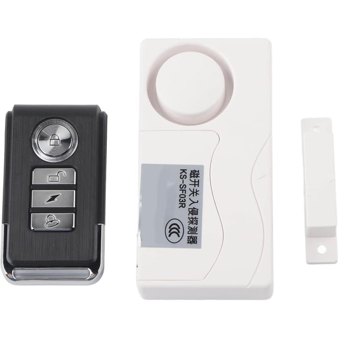 Ensemble de contacts magnétiques pour porte et fenêtre, détecteur sans fil avec télécommande gray