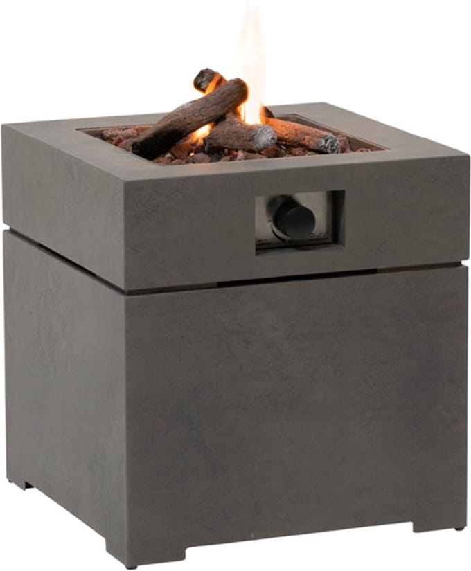 Cosi Cosibrixx 60 Concrete Look Vuurtafel - Sfeervolle tuinverwarming - Compact model - Inclusief gasslang