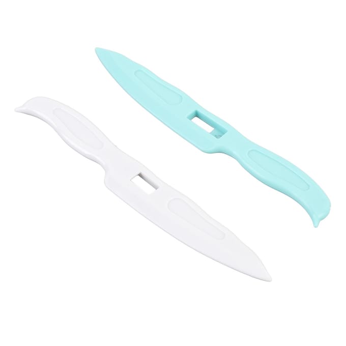 2 stuks Papiervouwset ABS Draagbaar Knutsel Score- en Vouwwerktuig voor Vouwplank Handwerk white