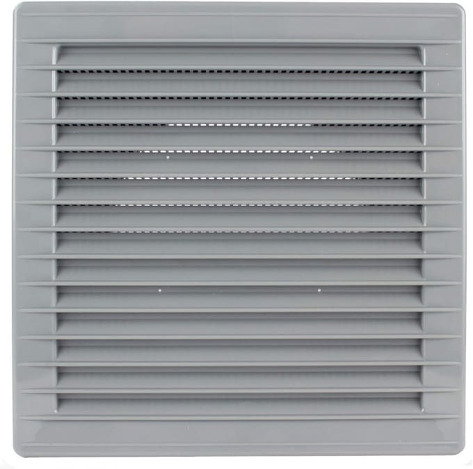 Rond Ventilatie Rooster Ø 100 mm Grafiet Grijs met Insectenhor