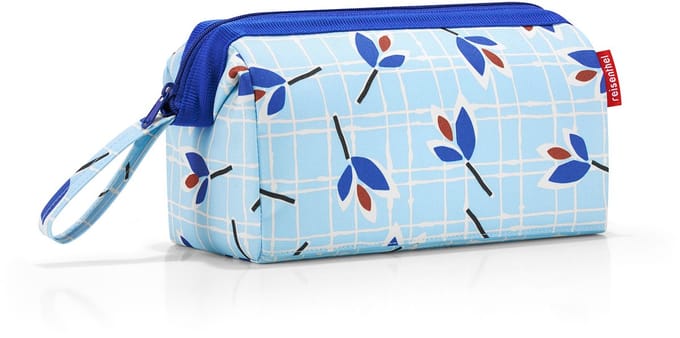 Reisenthel Travelcosmetic Toilettas - Polyester - 4L  - Leaves Blue Lichtblauw;Wit