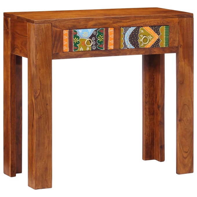 vidaXL - Wandtafel - 80x35x75 - cm - massief - acaciahout