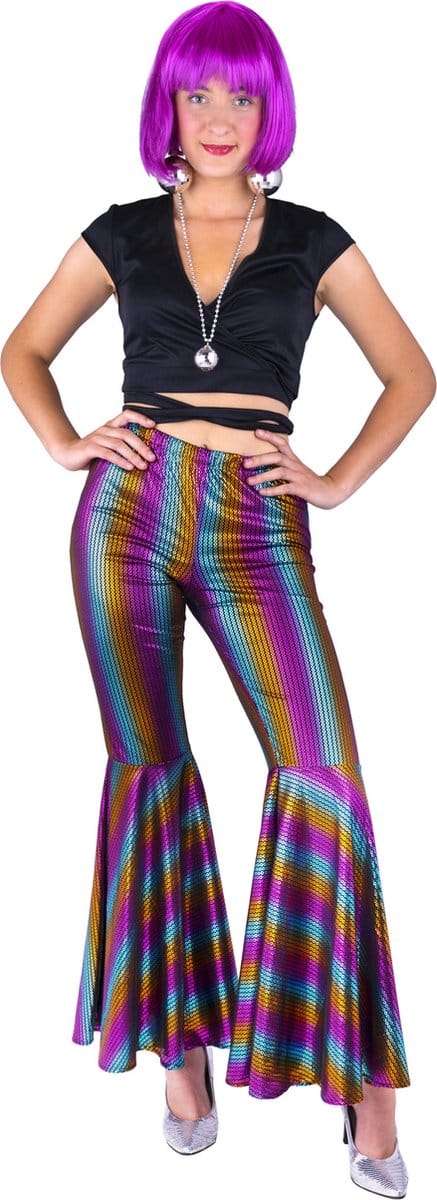 Regenboog pailletten broek