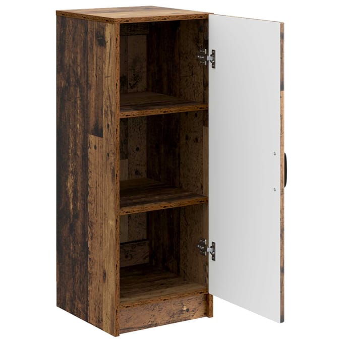 vidaXL - Dressoir - Oud - hout - 33 - x - 34,5 - x - 87 - cm - Bewerkt - hout