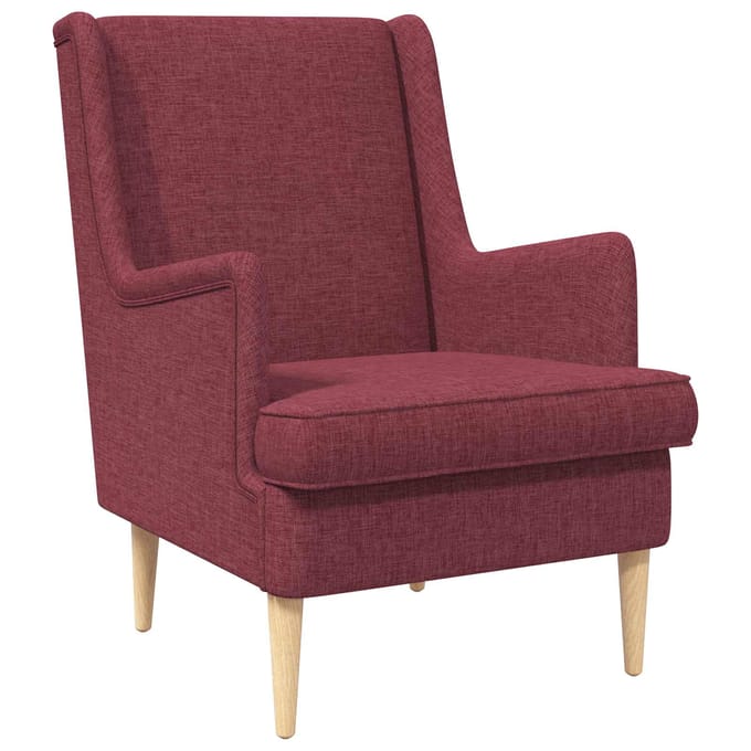 vidaXL - Fauteuil - Wijnrood - Stof
