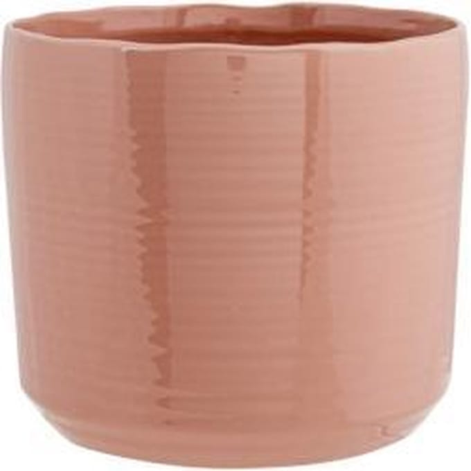 Cosy @ Home Bloempot Oud Roze 16,5x16,5xh15cm Cilind