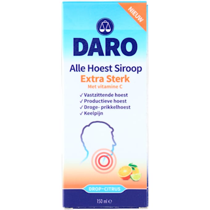 Daro Alle Hoest Siroop Extra Sterk met vitamine C - 150ml