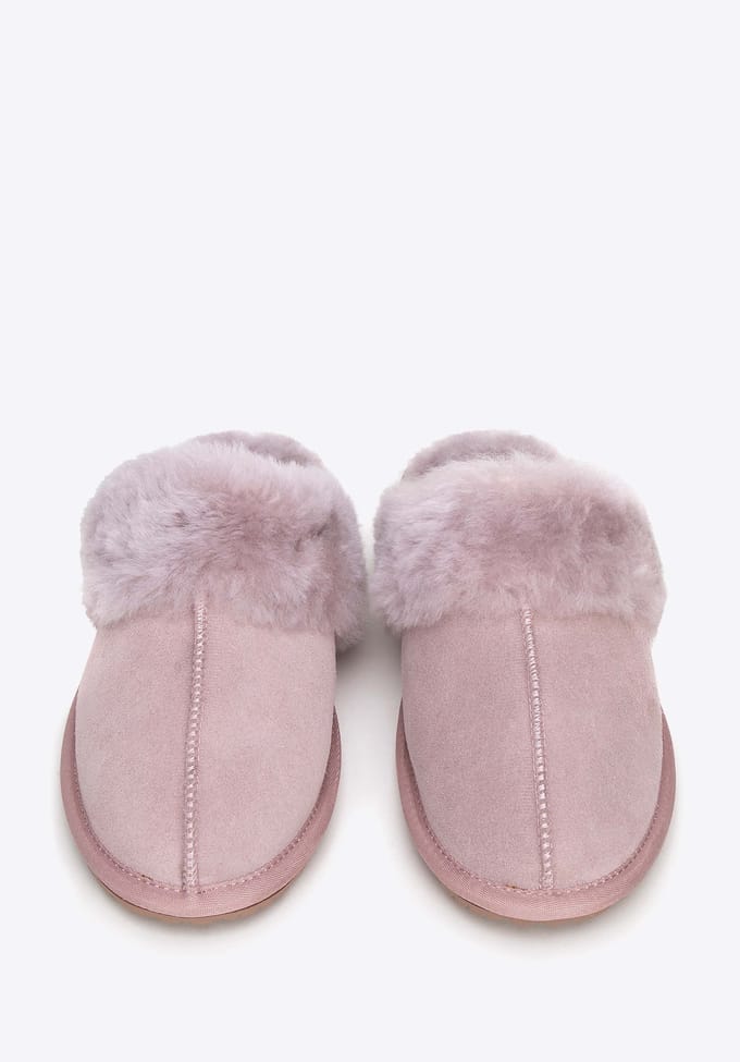 Wittchen Dames Roze Suède Leren Pantoffels