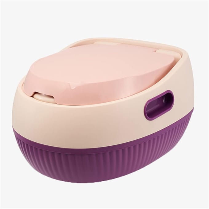 Draagbare Potty - Reis Potje - Zindelijkheidstraining - Antislip Stabiliteit - Compact Ontwerp - Roze