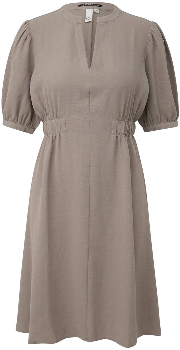 Vloeiende losse tuniek jurk met elastische taille vrouw QS