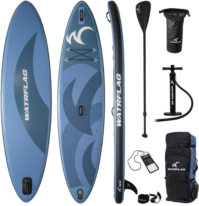 Watrflag Glide SUP Board 10'6'' Set - 320 cm - Allround Opblaasbaar Stand Up Paddle Board met peddel, pomp, rugzak + EXTRA Bag Pack 320