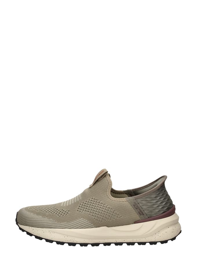 Skechers Bogdin Sneakers taupe Textiel - Heren