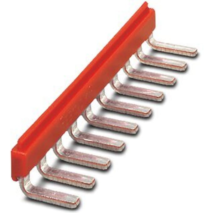 Phoenix Contact 10-Positie Rode Invoegbrug 6.15mm - 2716774 [2 Stuks]