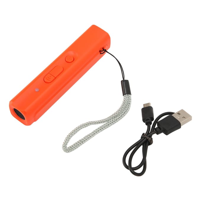 Ultrasone Hondentrainer USB Oplaadbaar Draagbaar Handheld Elektronisch Hond Afschrikkend Apparaat Training oranje