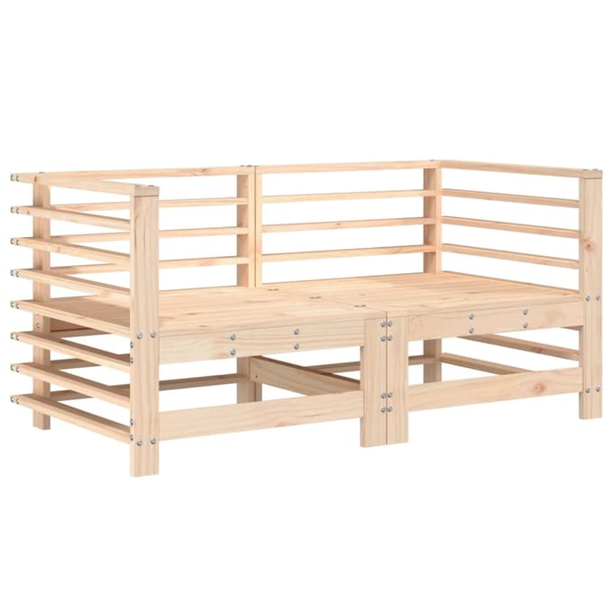 vidaXL - 6-delige - Loungeset - massief - grenenhout